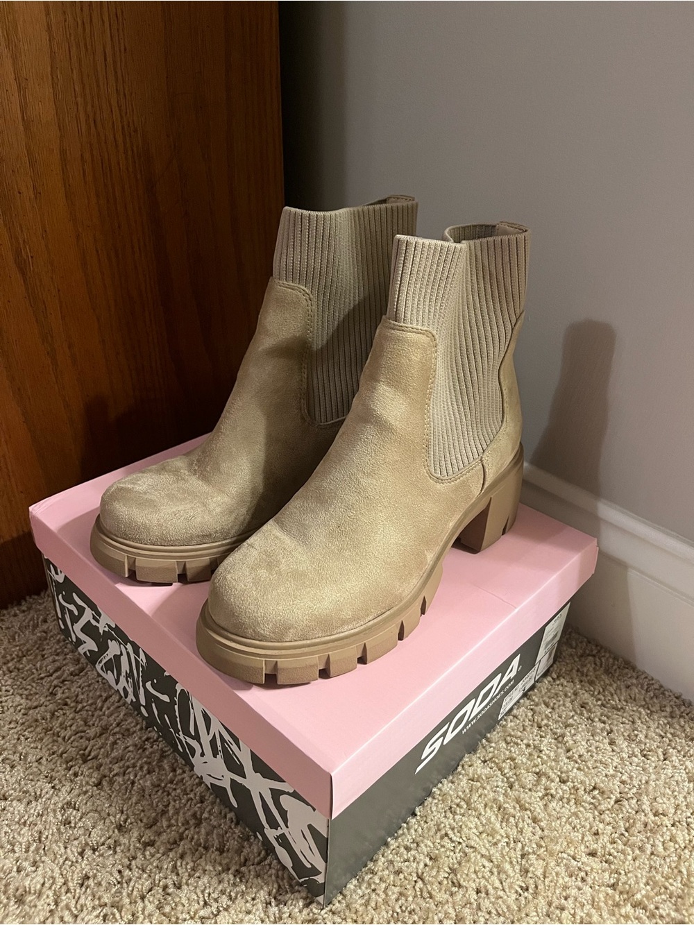 Soda Suede Chelsea Boot